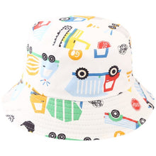 Load image into Gallery viewer, 2-4 Years Summer Baby Hat Kids Cotton UV Protection Sun Cap Children Panama Beach Girls Boys Bucket Hat Cute Cartoon Infant Caps