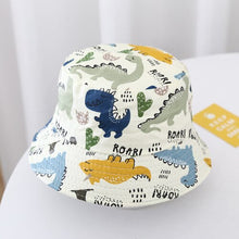 Load image into Gallery viewer, 2-4 Years Summer Baby Hat Kids Cotton UV Protection Sun Cap Children Panama Beach Girls Boys Bucket Hat Cute Cartoon Infant Caps