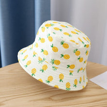 Load image into Gallery viewer, 2-4 Years Summer Baby Hat Kids Cotton UV Protection Sun Cap Children Panama Beach Girls Boys Bucket Hat Cute Cartoon Infant Caps