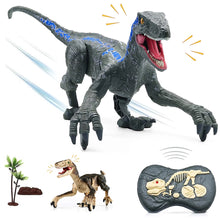 Load image into Gallery viewer, 2.4G RC Dinosaur Raptor Jurassic Remote Control Velociraptor Toy Electric Walking Dino dragon Toys For Childrens Christmas Gifts