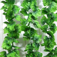 Load image into Gallery viewer, 2.4M Artificial Ivy green Leaf Garland Plants Vine Fake Foliage Flowers Home Decor Plastic Artificial Flower Rattan string