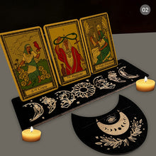 Load image into Gallery viewer, 2/4pcs Wooden Tarot Card Stand for Witch Divination Tools Display Holder Altar