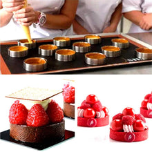 Load image into Gallery viewer, Circular Tart Ring French Dessert Stainless Steel Perforation Fruit Pie Quiche Cake Mousse Mold Kitchen Baking Mould