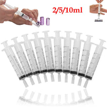 Load image into Gallery viewer, 2/5/10ml Plastic Syringe Perfume Dispenser for Refill Cosmetic Liquid Essential Oil Portable Quantitative Dispensing Tools