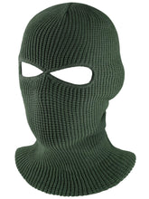Load image into Gallery viewer, 2-Hole Knitted Full Face Cover Cap Ski Neck Gaiter Winter Balaclava Warm Knit Beanie for Outdoor Sports Funny Party Riding Hat