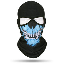 Load image into Gallery viewer, 2 Holes Skull Balaclava Outdoor Motorcycle Riding Face Mask Windproof Caps Hiking Hunting Fishing Ski Masks MTB Bicycle Headgear