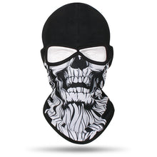 Load image into Gallery viewer, 2 Holes Skull Balaclava Outdoor Motorcycle Riding Face Mask Windproof Caps Hiking Hunting Fishing Ski Masks MTB Bicycle Headgear