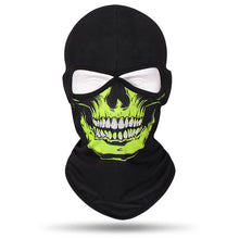 Load image into Gallery viewer, 2 Holes Skull Balaclava Outdoor Motorcycle Riding Face Mask Windproof Caps Hiking Hunting Fishing Ski Masks MTB Bicycle Headgear