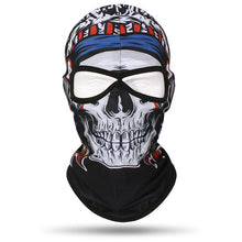 Load image into Gallery viewer, 2 Holes Skull Balaclava Outdoor Motorcycle Riding Face Mask Windproof Caps Hiking Hunting Fishing Ski Masks MTB Bicycle Headgear