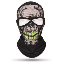Load image into Gallery viewer, 2 Holes Skull Balaclava Outdoor Motorcycle Riding Face Mask Windproof Caps Hiking Hunting Fishing Ski Masks MTB Bicycle Headgear