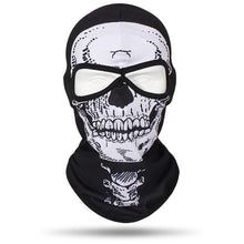 Load image into Gallery viewer, 2 Holes Skull Balaclava Outdoor Motorcycle Riding Face Mask Windproof Caps Hiking Hunting Fishing Ski Masks MTB Bicycle Headgear