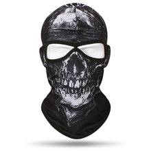 Load image into Gallery viewer, 2 Holes Skull Balaclava Outdoor Motorcycle Riding Face Mask Windproof Caps Hiking Hunting Fishing Ski Masks MTB Bicycle Headgear
