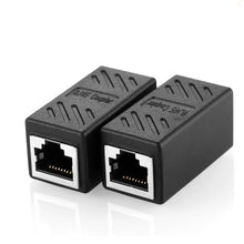 Load image into Gallery viewer, 2 Pack RJ45 Coupler ethernet cable coupler LAN connector inline Cat7/Cat6/Cat5e Ethernet Cable Extender Adapter Female to Female