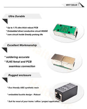 Load image into Gallery viewer, 2 Pack RJ45 Coupler ethernet cable coupler LAN connector inline Cat7/Cat6/Cat5e Ethernet Cable Extender Adapter Female to Female