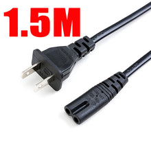 Load image into Gallery viewer, 2 Pin Prong US to C7 Extension Cable LED Light Power Cord America European Figure 8 Laptop Power Cable For PS4 1.5M 0.6M
