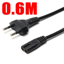 Load image into Gallery viewer, 2 Pin Prong US to C7 Extension Cable LED Light Power Cord America European Figure 8 Laptop Power Cable For PS4 1.5M 0.6M