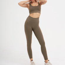 Load image into Gallery viewer, Yoga Suit High Stretchy Workout Sport Set Padded Sports Bra High Waist Sports Legging Gym