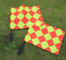 Load image into Gallery viewer, 2pcs/set Soccer referee flag Fair Play Sports match Football Linesman flags Referee equipment GYH