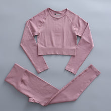Load image into Gallery viewer, Yoga Set Women Gym Clothing Female High Waist Yoga Pants Tracksuit Women Fitness Clothing
