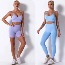 Load image into Gallery viewer, Yoga Set Workout Shorts Sportswear Fitness Ensembles Sports Wear Women Outfits