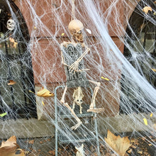 Load image into Gallery viewer, 20/40/60/100g Luminous Spider Web Stretchy Artificial Cobweb Halloween Decoration For Party Home Bar Haunted House Decor Props