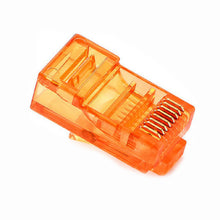 Load image into Gallery viewer, 20/50/100PCS RJ45 Ethernet Cables Module Plug Network Connector RJ-45 Crystal Heads Cat5 Color Cat5e Gold Plated Cable