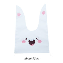 Load image into Gallery viewer, 20/50pcs Rabbit Gift Bags Cones Transprant Plastic Bag Carrot Candy Bags Kids Birthday Party Decoration Easter Party Decorations