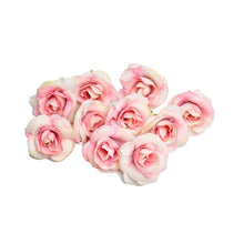 Load image into Gallery viewer, 50PCS Mini Rose Artificial Flower Head DIY Needlework Handmade Craft Supplies Fake Flowers for Wedding Home Party Decoration