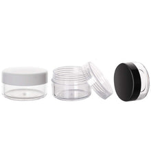 Load image into Gallery viewer, 20Pcs 2g 3g 5g 10g 15g 20g Portable Plastic Cosmetic Empty Jars Clear Bottles Eyeshadow Makeup Cream Lip Balm Container Pots