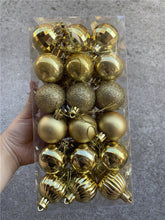 Load image into Gallery viewer, Christmas Ball Set 4cm Christmas Decorations Christmas Tree Ornament Ball Special-Shaped Balls