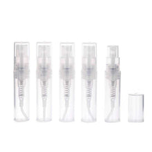 Load image into Gallery viewer, 200Pcs/Lot 2ML Transparent Plastic Spray Bottle Small Cosmetic Packing Atomizer Perfume Bottles Atomizing Spray Liquid Container