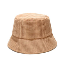 Load image into Gallery viewer, Fall Winter Classic Corduroy bucket hat outdoor Panama harajuku fishing bucket hats for female male unisex Casual cap