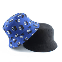 Load image into Gallery viewer, Funny Anime Cartoon Bucket Hat Reversible Fisherman Hat Unisex Street Hip Hop Flat Cap Fishing Bob Hat