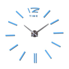Load image into Gallery viewer, Wall Clock horloge watch acrylic mirror stickers living room quartz needle home decoration