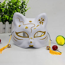 Load image into Gallery viewer, Fox Mask With Tassels&Bell Non-toxic Cosplay Hand Painted 3D Fox Mask Costumes Props Accessories