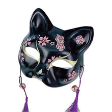 Load image into Gallery viewer, Fox Mask With Tassels&Bell Non-toxic Cosplay Hand Painted 3D Fox Mask Costumes Props Accessories