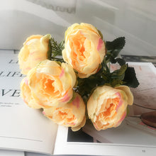 Load image into Gallery viewer, Beautiful Rose Peony Artificial Silk Flowers Small bouquet flores Home Party Spring Wedding Decoration Fake Flower