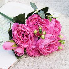 Load image into Gallery viewer, Beautiful Rose Peony Artificial Silk Flowers Small bouquet flores Home Party Spring Wedding Decoration Fake Flower