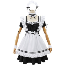 Load image into Gallery viewer, Black Cute Lolita Maid Costumes Girls Women Lovely Maid Cosplay Uniform Animation Show Japanese Outfit Dress Clothes