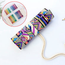 Load image into Gallery viewer, Pencil Case 36/48/72 /12 Holes Canvas Wrap Roll Up Pencil Bag Pen Case Holder Storage