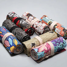 Load image into Gallery viewer, Pencil Case 36/48/72 /12 Holes Canvas Wrap Roll Up Pencil Bag Pen Case Holder Storage