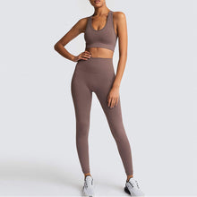 Load image into Gallery viewer, Yoga Suit Sportswear Fitness Suit Sports Bra Leggings 2 Piece Sets For Yoga Female
