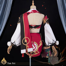 Load image into Gallery viewer, Arrive Genshin Impact Yanfei Cosplay Costume Women Sexy Cute Dress Skirt Halloween Dress Up Cosplay Women