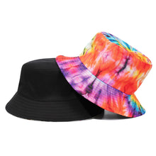 Load image into Gallery viewer, Tie-dyed fisherman hat double-sided double-sided hat avocado zebra cow print foldable outdoor sun hat fisherman hat
