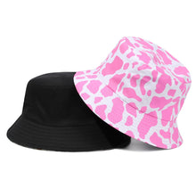 Load image into Gallery viewer, Tie-dyed fisherman hat double-sided double-sided hat avocado zebra cow print foldable outdoor sun hat fisherman hat
