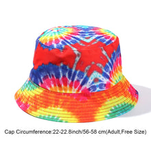 Load image into Gallery viewer, Tie-dyed fisherman hat double-sided double-sided hat avocado zebra cow print foldable outdoor sun hat fisherman hat