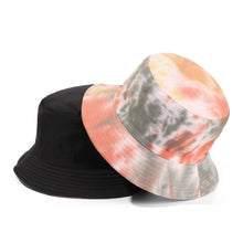 Load image into Gallery viewer, Tie-dyed fisherman hat double-sided double-sided hat avocado zebra cow print foldable outdoor sun hat fisherman hat