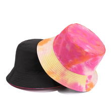 Load image into Gallery viewer, Tie-dyed fisherman hat double-sided double-sided hat avocado zebra cow print foldable outdoor sun hat fisherman hat