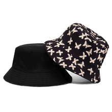 Load image into Gallery viewer, Tie-dyed fisherman hat double-sided double-sided hat avocado zebra cow print foldable outdoor sun hat fisherman hat
