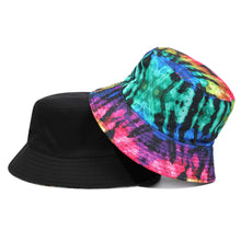 Load image into Gallery viewer, Tie-dyed fisherman hat double-sided double-sided hat avocado zebra cow print foldable outdoor sun hat fisherman hat